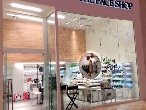 Window graphics at The Face Shop in Mississauga