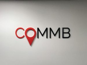 Dimensional letters lobby sign installed in Toronto