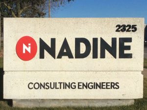 Dimensional Letters On Outside Sign For Nadine In Mississauga
