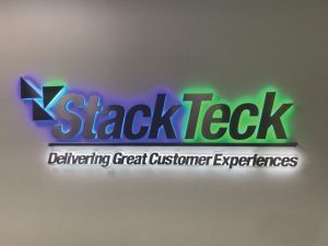 Illuminated Dimensional Letters at StackTeck in Mississauga