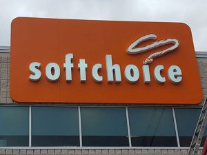 Custom Building Sign For Softchoice In Oakville
